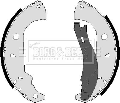 BORG & BECK Комплект тормозных колодок BBS6026